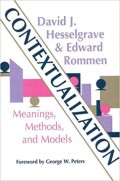 Contextualization: Meaning, Methods, and Models