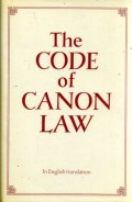 The code of canon law in english translation