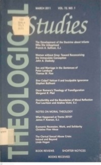 Image of Theological Studies (Vol.72 No.1 March 2011)