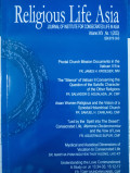 Pivotal Church Mission Documents in the Vatican II Era : Religious Life Asia (Journal of Institute for Concecrated Life in Asia Vol. XXV, No.1. 2023 )