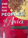 For All The Peoples of Asia : Federation Of Asian Bishops' Conferences Document From 1970 - 1991 (Volume 1)