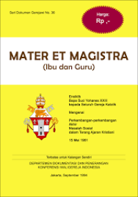 Mater Et Magistra (Seri Dokumen Gerejawi no 36)